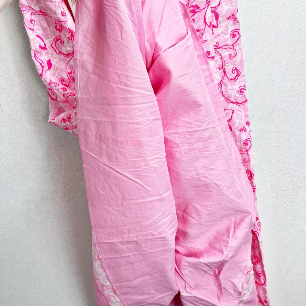 Lilly Pulitzer Linen Calina Midi Dress Size 6 Pink NWT - Picture 13 of 16
